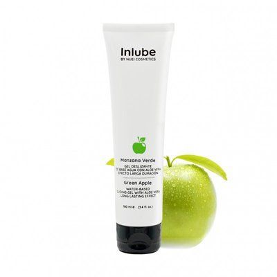 Съедобный лубрикант на водной основе вкус: зеленое яблоко INLUBE, 100 мл Nuei (Испания) NU513543 фото
