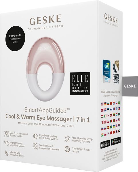 Массажер для глаз GESKE Cool & Warm Eye Massager 7в1 starlight HB0315 фото