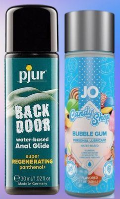 Набір лубрикантів pjur backdoor Regenerating 30 мл + System JO H2O Bubblegum (60 мл) LB519 фото