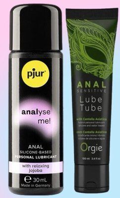 Набір лубрикантів pjur analyse me! Relaxing jojoba silicone 30 мл + LUBE TUBE SENSITIVE, 100 мл ORGIE LB569 фото