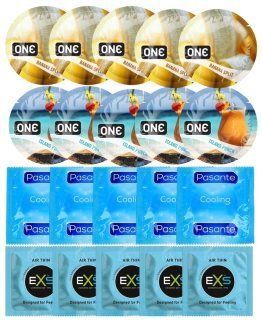 Набор 20 шт ONE Banana Split + ONE Island Punch + Pasante Cooling + EXS Air Thin SOS7215 фото