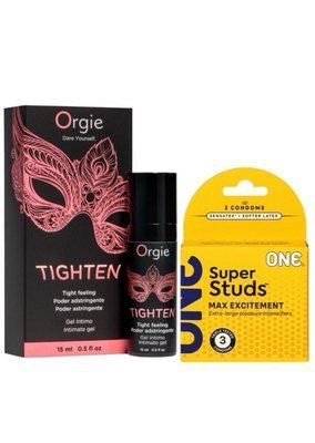 Гель для звуження Orgie&ndash; Tighten (15 мл)+ONE Super Studs Triple Set 3 шт SOS6714 фото
