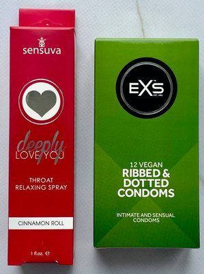 Комплект EXS Ribbed & Dotted 12 шт - Sensuva Deeply Love You Cinnamon SOS3612 фото