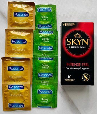 Комплект Skyn Intense Feel 10 шт + Pasante Naturelle 6 шт + Pasante Delay Infinity 6 шт SOS3012 фото