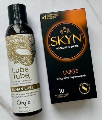 Набір Skyn Large 10 шт - Лубрикант ORGIE HUMAN LUBE intimate gel, 150 мл SOS2962 фото