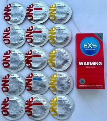 Набор 15 шт ONE Super Studs, Tattoo Touch, Extreme Ribs + EXS Warming (12 шт.) SOS3912 фото