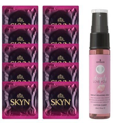 Комплект SKYN Cherry Sunrise 10 шт + Sensuva Deeply Love You Cotton Candy (29 мл) SOS13681 фото