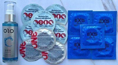 Набір ONE UltraFeel 5 шт + EXS Cooling 5 шт + Лубрикант охолоджуючий OLO 60 мл SOS3512 фото