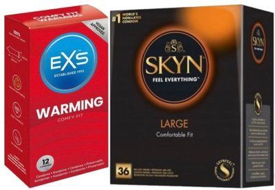 Набор с SKYN Large, 36 шт + EXS Warming, 12 шт SOS7913 фото