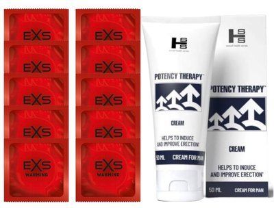 Комплект EXS Warming 10 шт + Potency Therapy Cream (50 мл) SOS14333 фото