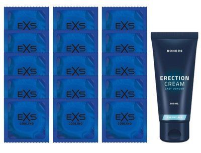 Комплект EXS Cooling 15 шт + Boners Erection Cream (100 мл) SOS14580 фото
