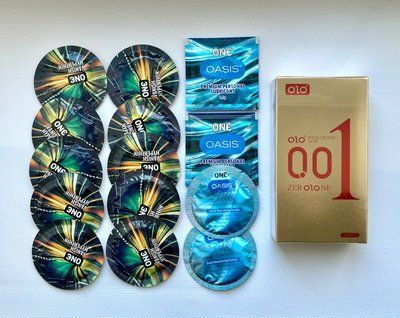 Набор з 24 шт : OLO Gold 0,01 10 шт , One : ONE Vanish 10 шт , Oasis Premium , Oasis Silk SOS1016 фото