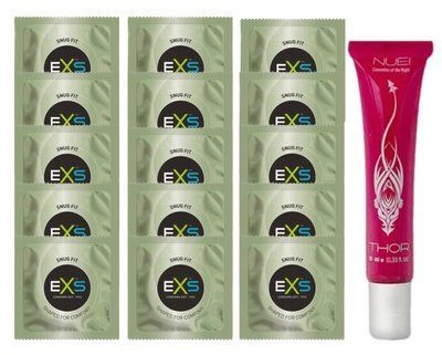 Комплект EXS Snug Fit 15 шт + Гель THOR с согревающим эффектом, 10 мл SOS14884 фото