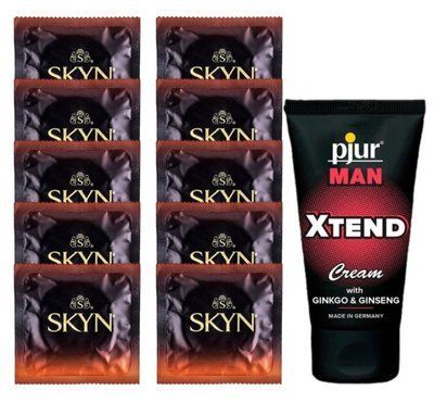 Комплект Skyn Warming 10 шт + pjur MAN Xtend Cream 50 мл SOS14433 фото