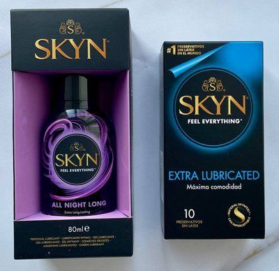 Набір Skyn Exstra Lube 10 шт + Лубрикант Skyn All Night Long 80 мл на силіконовій основі SOS1216 фото