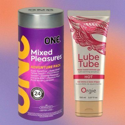 Набір ONE Mixed Pleasures 24 шт + LUBE TUBE HOT, 150 мл ORGIE SOS4411 фото