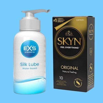 Набор SKYN Original и Лубрикант EXS Aloe Vera Silk Lube 250 мл SOS4361 фото