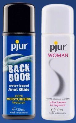 Набір лубрикантів pjur backdoor Comfort water glide 30 мл + pjur Woman 30 мл LB376 фото