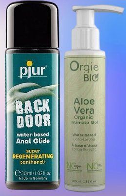 Набір лубрикантів pjur backdoor Regenerating 30 мл + ALOE VERA, 100 мл. ORGIE BIO LB475 фото
