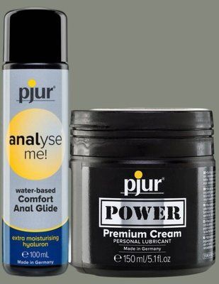 Набір лубрикантів pjur analyse me! Comfort water glide 100 мл + pjur POWER Premium Cream 150 мл LB924 фото