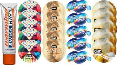 Набор из Swiss Navy Warming 10мл + ONERibs + ONE Vanish + ONE UltraFeel + ONEBanana SOS8566 фото