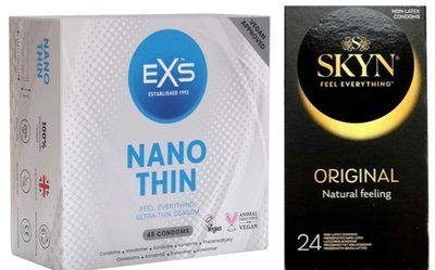 Набор с SKYN ORIGINAL 24 ШТ. + EXS NANO THIN 48 шт SOS7919 фото
