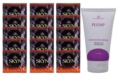 Комплект Skyn Warming 15 шт + Doc Johnson Plump Enhancing Cream For Men (56 г) SOS14489 фото