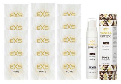 Комплект EXS Pure15 шт + EXSENS Kissable Hot Vanilla Espresso SOS14819 фото
