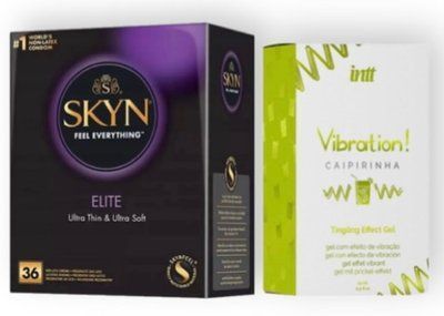 Skyn Elite 36 шт + Intt Vibration Caipirinha (15 мл) SOS7121 фото