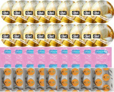 Набор 36 шт ONE Banana Split + Pasante Extra Sensitive + EXS Delay SOS7769 фото