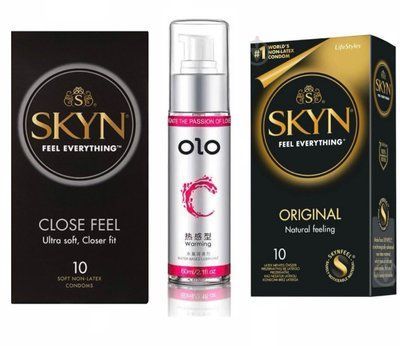 Комплект: SKYN Close Feel 10 шт. + SKYN Original 10 шт. + olo 60 мл SOS11280 фото