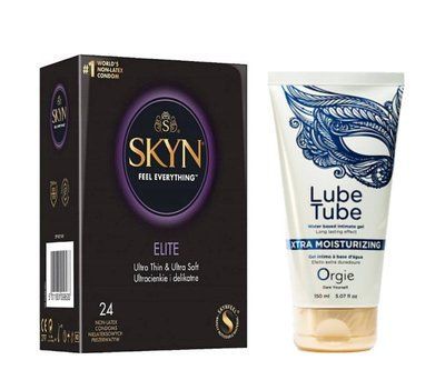 SKYN Elite, 24 шт та Лубрикант Orgie Lube Tube Xtra 150 ml SOS972 фото