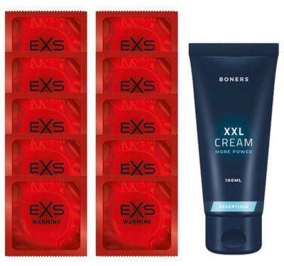 Комплект EXS Warming 10 шт + Boners Penis XXL Cream (100 мл) SOS14339 фото