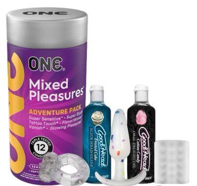 Комплект 12 шт ONE Mixed Pleasures + Набір Doc Johnson GoodHead - Party Pack - 5 Piece Kit SOS6139 фото