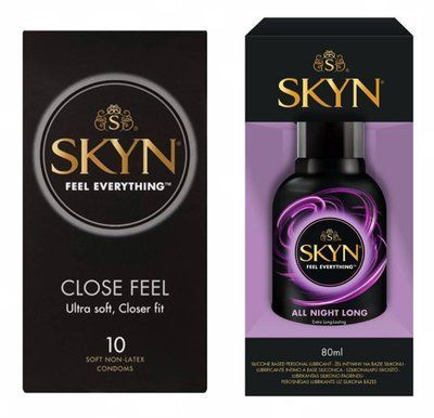 Набір SKYN Close Feel 10 шт та Лубрикант Skyn All Night Long 80 мл SK119 фото