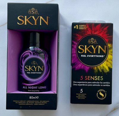Набір SKYN 5 Senses 5 шт + Лубрикант Skyn All Night Long 80 мл на силіконовій основі SOS1222 фото