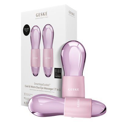 Подвійний масажер для очей GESKE Cool&Warm Duo Eye Massager 7в1 pink HB0324 фото