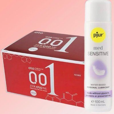 Набір OLO збуджуючі 001 (червоні) 10 штук+ Лубрикант pjur MED Sensitive glide 100 мл SOS4613 фото