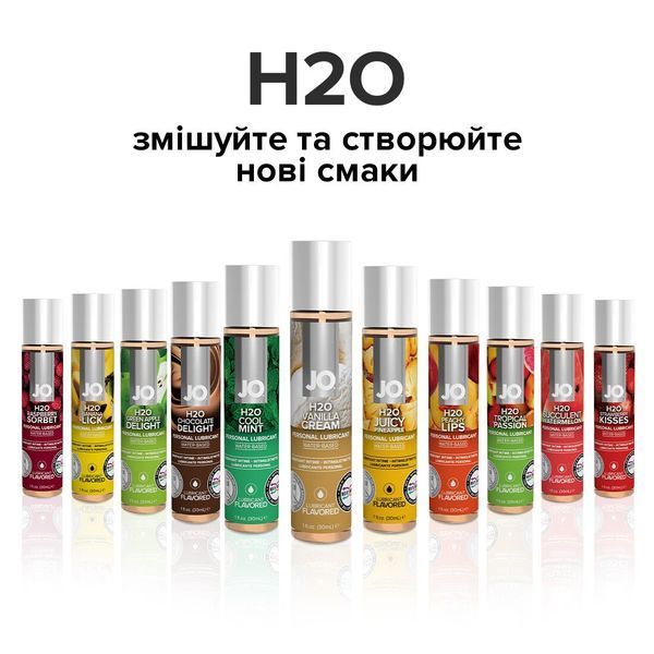 Смазка на водной основе System JO H2O &mdash; Vanilla Cream (30 мл) без сахара, растительный глицерин SO1480 фото