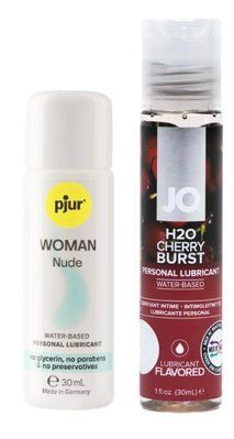 Набір лубрикантів pjur Woman Nude 30 мл + System JO Cherry Burst (30 мл) LB88 фото