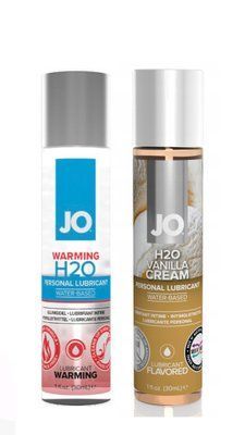 Набір лубрикантів System JO H2O WARMING (30 мл) + System JO H2OVanilla Cream (30 мл) LB202 фото