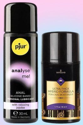 Набір лубрикантів pjur analyse me! Relaxing jojoba silicone 30 мл + Sensuva UltraThick Hybrid Formula (50 мл) LB570 фото