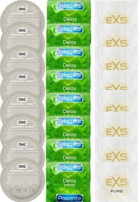 Набір 24 шт ONE Pleasure Dome + Delay Infinity + EXS Pure SOS7366 фото