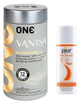 Набор ONE Vanish 12 шт + Лубрикант pjur Woman Vegan 30 мл SOS2013 фото