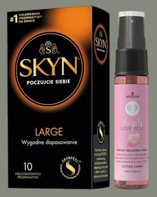 Комплект SKYN Large 10 шт + Спрей Sensuva Deeply Love You Cotton Candy (29 мл) SOS5579 фото
