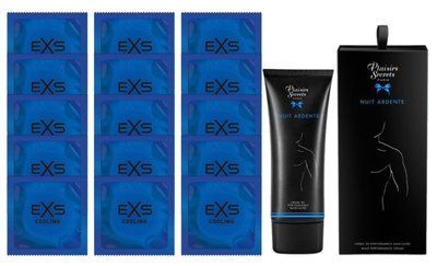 Комплект EXS Cooling 15 шт + Plaisirs Secrets Nuit Ardente Cream (60 мл) SOS14581 фото