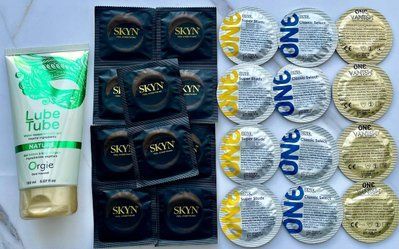 Набір з 22 штук One, Skyn + лубрикант LUBE TUBE NATURE, 150 мл ORGIE SOS4013 фото