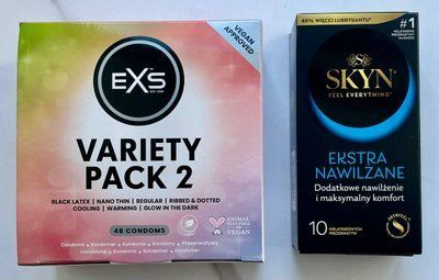 Комплект Skyn Extra Lube 10 шт + EXS Variety pack 2 на 48 штук SOS3063 фото