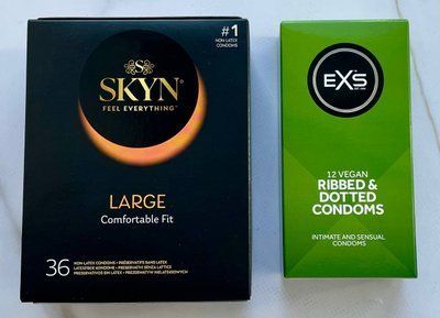Комплект резинок Skyn Large 36 шт - EXS Ribbed & Dotted (12 штук) SOS3113 фото