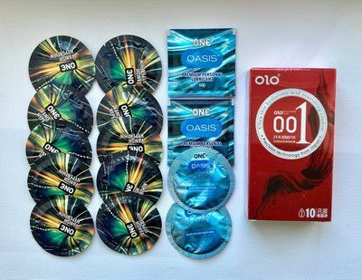 Набор з 24 шт : OLO Red Bare 10 шт , One : ONE Vanish 10 шт , Oasis Premium , Oasis Silk SOS1017 фото